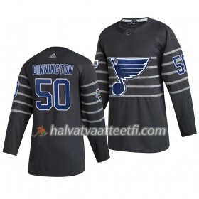 Miesten NHL St. Louis Blues Pelipaita Jordan Binnington 50 Harmaa 2020 NHL All-Star Adidas Authentic